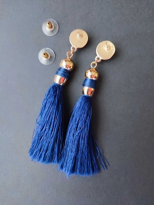 Сережки з китицями, сережки з бахромою, Америка вінтаж