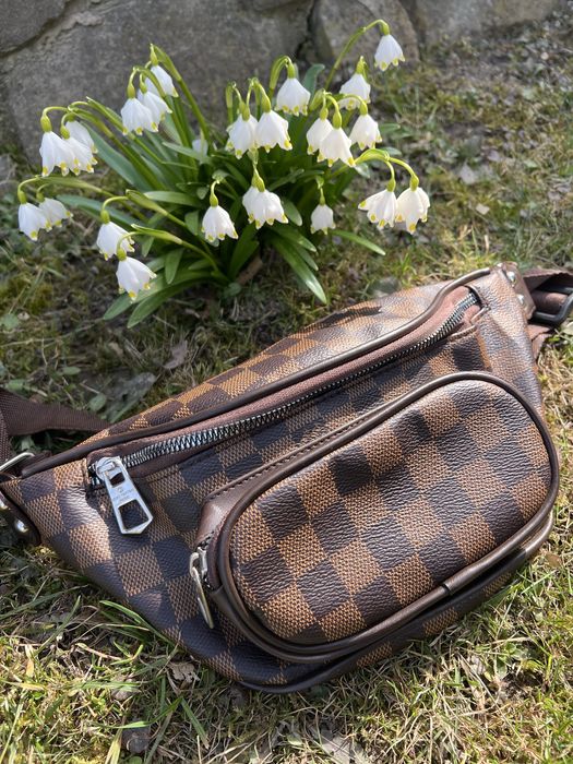 Стильна поясна сумка (бананка) в стилі Louis Vuitton Melville
