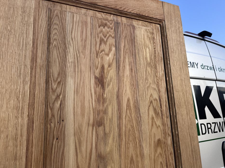 Drzwi wewnętrzne drewniane OD RĘKI lite dębowe szczotkowane olejowane