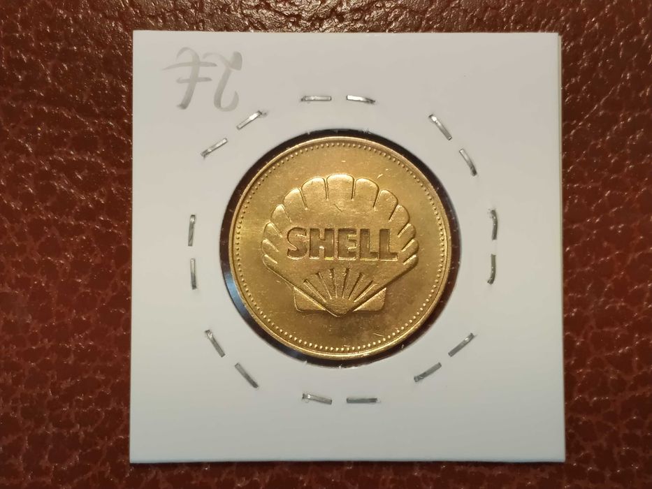 Medalha/token/ficha da Shell - Icarus & Daedalus
