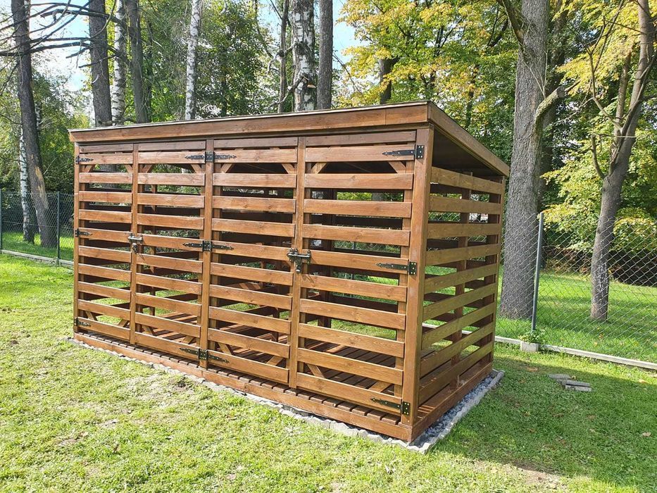 Dostępna od ręki! Drewutnia, 4x2m, składzik, drewno, domek ogrodowy