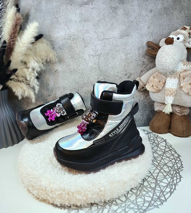 Зимові чоботи дутіки черевики Томм 27 28 29 30 31 32 33 для дівчинки