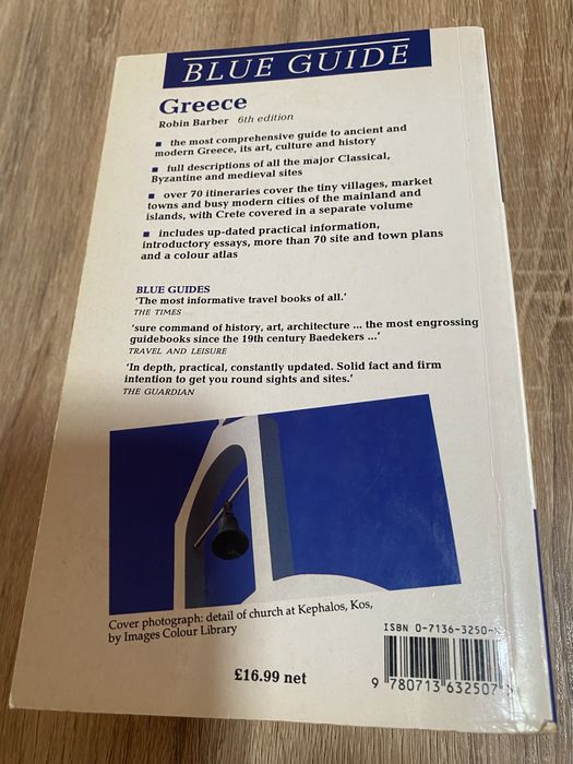 Guia turístico Grécia - Blue Guide, portes incluídos