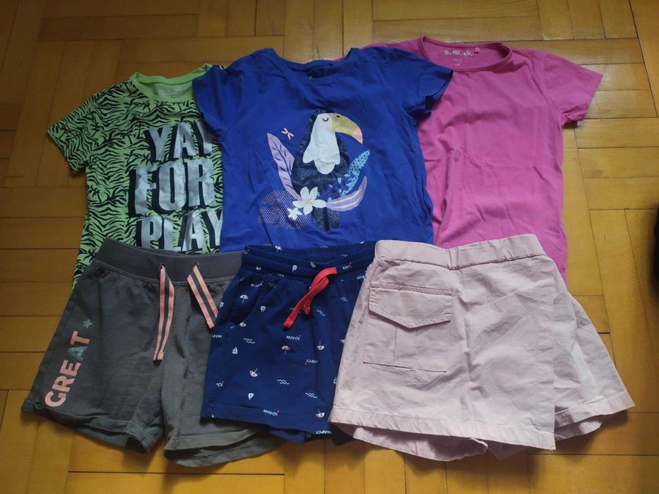 Ciuszki ubrańka dla dziewczynki, rozmiar 128