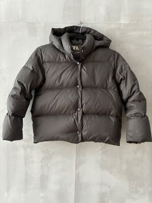 Zimowa kurtka Zara dla dziewczynki puchowa rozmiar 130