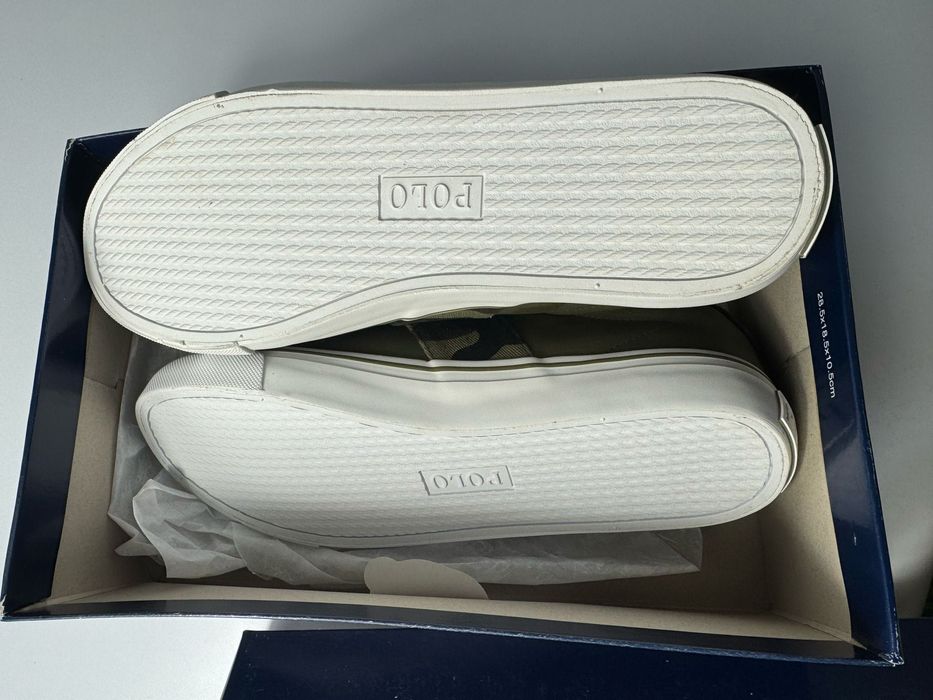 Nowe sneakersy męskie POLO RALPH LAUREN zielone oliwkowe 40