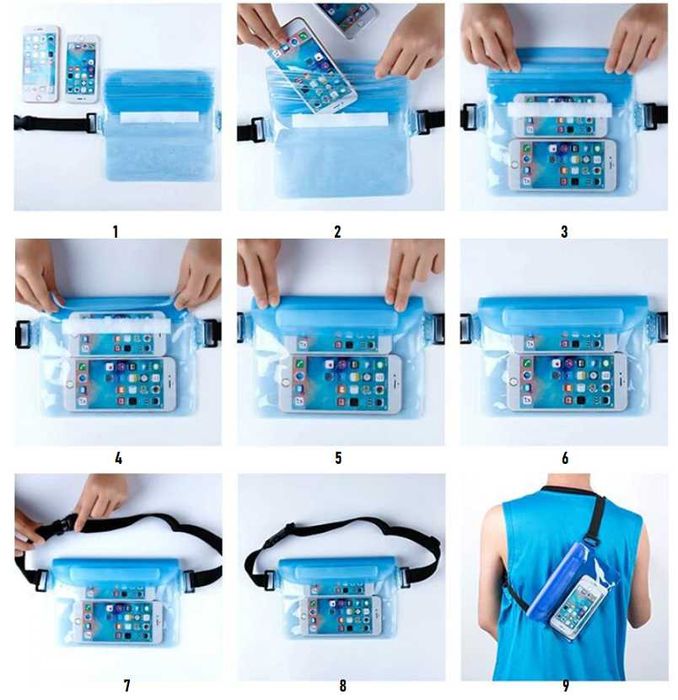 Etui wodoodporne torba pokrowiec na telefon klucze case plażę basen