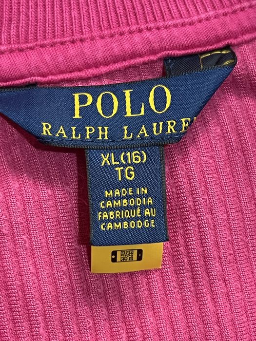 х2 RALPH LAUREN (S/M) Pink Pullover Corduroy вельветовая кофта женская