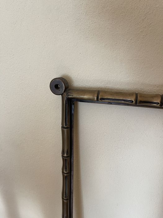 Moldura Antiga em Bronze Maciço "Bambu" para Espelho – 7,5 kg