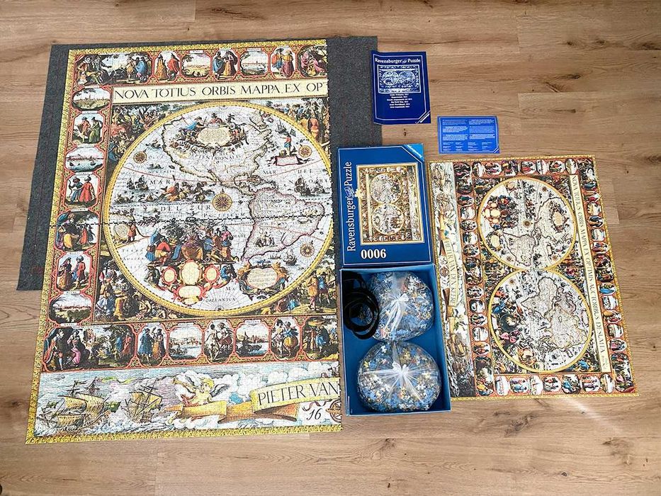 Puzzle Ravensburger 9000 - Mapa świata 1611