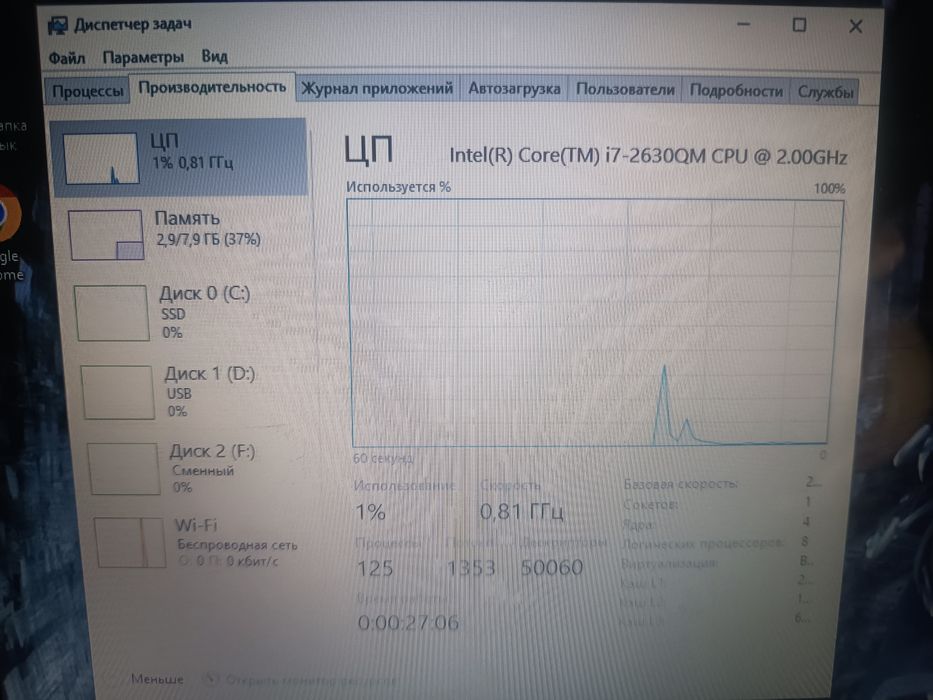 Игровой ноутбук DELL INSPIRION N7110 17.3" i7 ОЗУ 16Гб
