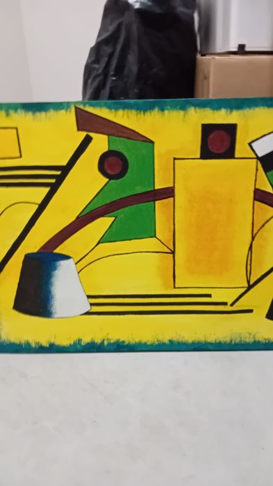 Quadro abstrato como novo