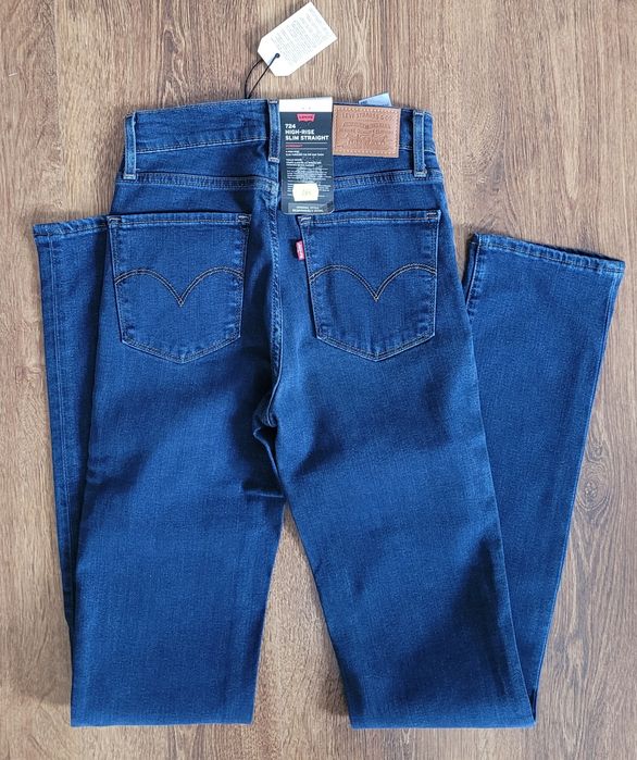 Spodnie damskie jeansowe 724 high rise slim straight Levi's 24/32