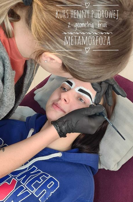 Kurs stylizacji brwi henną pudrową z geometrią