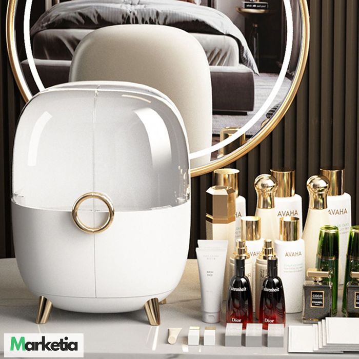 NOWY Organizer Verkam EVE szkatułka na kosmetyki biżuterię biała duża