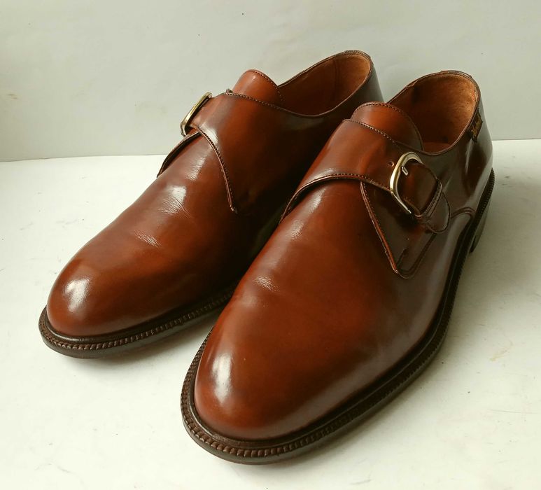 Чоловічі шкіряні туфлі монки