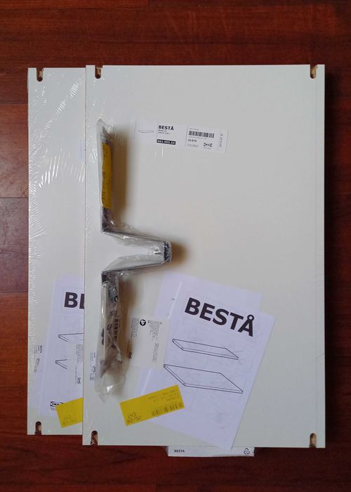 Prateleiras brancas Besta - Ikea, novas/embaladas