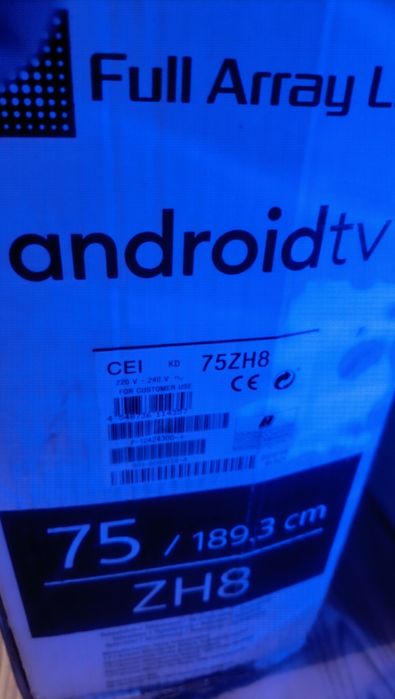 8K Sony 75ZH8 Android Dolby Atmos HDR