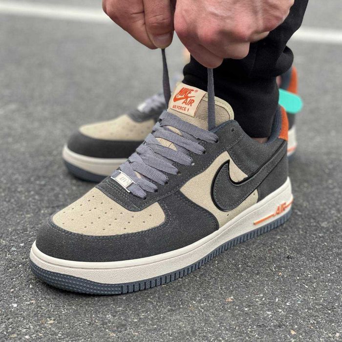 Кросівки Nike Air Force 1 Low Grey/Beige | Кроссовки Найк чоловічі