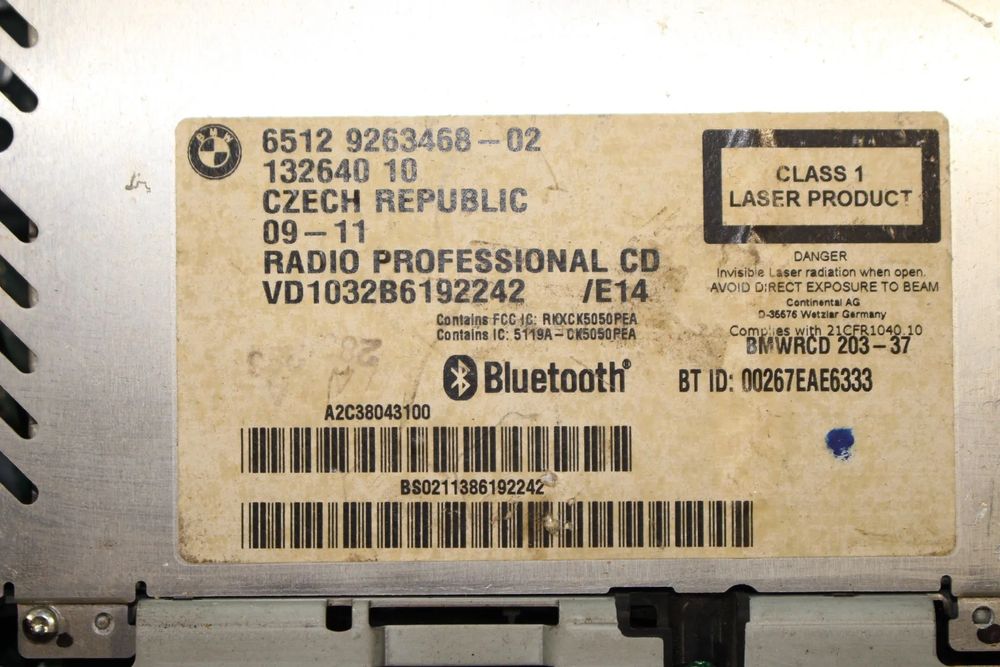 Rádio / auto-rádio BMW X1 (E84)