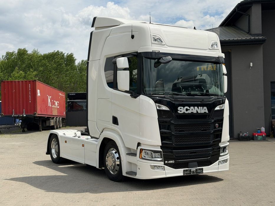 Scania Low deck mega r450 z Niemiec alcoa full led dwa duże zbiorniki navi klima postojowa nowe Tacho  Low deck mega r450 z Niemiec alcoa full led dwa duże zbiorniki navi kl