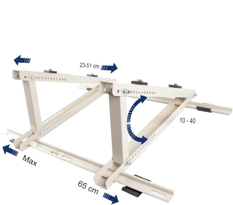 Wspornik Dachowy Regulowany 10-40° Klimatyzator 2.5-7 kW 150KG