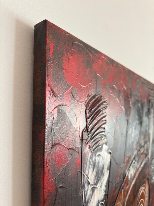 Pintura em Tela com relevo