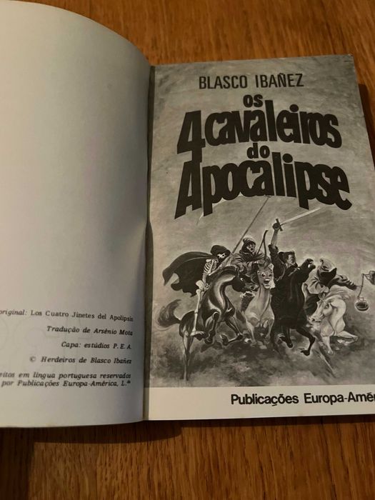 Os 4 Cavaleiros do Apocalipse    BLASCO IBAÑEZ