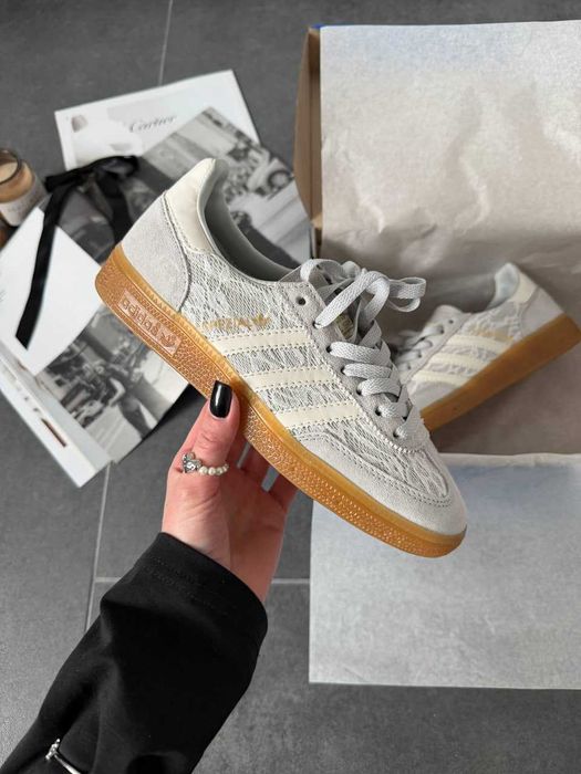 Кеди Adidas Handball Spezial Grey Lace | кросівки Адідас Хендбол Спешл сірого кольору