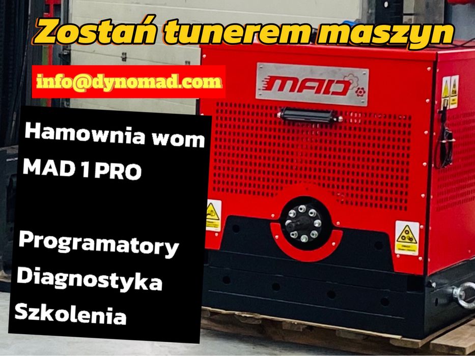 Gotowy biznes hamownia do ciągników na przyczepie MAD 1