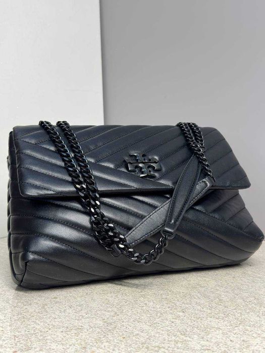 Жіноча сумка Tory Burch (чорна шкіра) / Женская сумка Тори Берч (кожа)