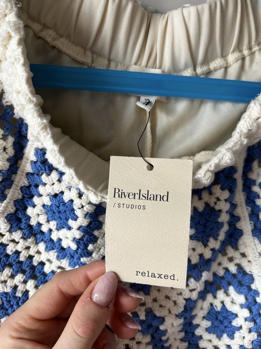 Spodenki dziergane piekna River Island M nowe z metką