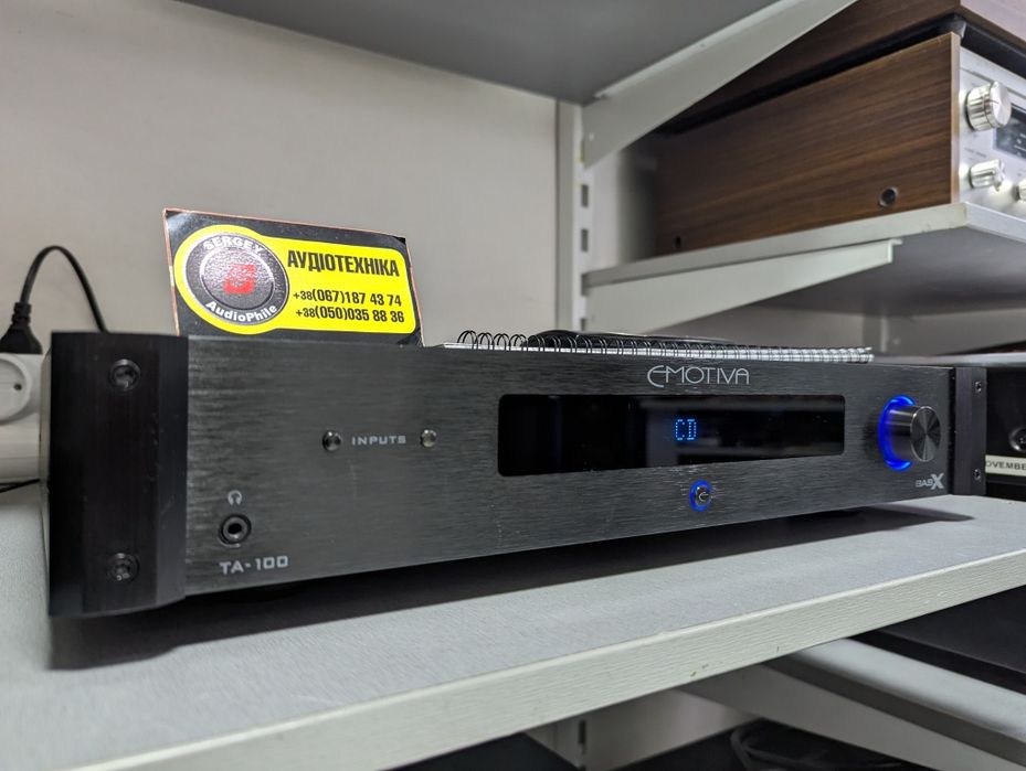 Стерео усилитель Emotiva BasX TA-100. USB-ЦАП, AptX, Bluetooth