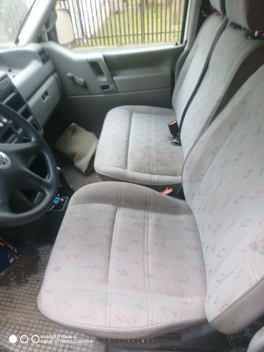 VW T4 Carawela Doka fotele pasy wnętrza