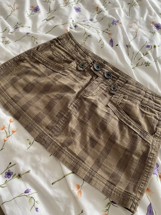 Spódnica mini w kratę r. 38/M