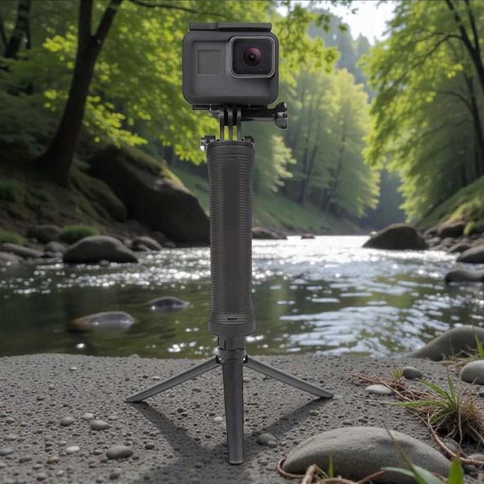 (PORTES GRÁTIS) Stick/Tripé 3 way para Action Cam - GoPro e outras