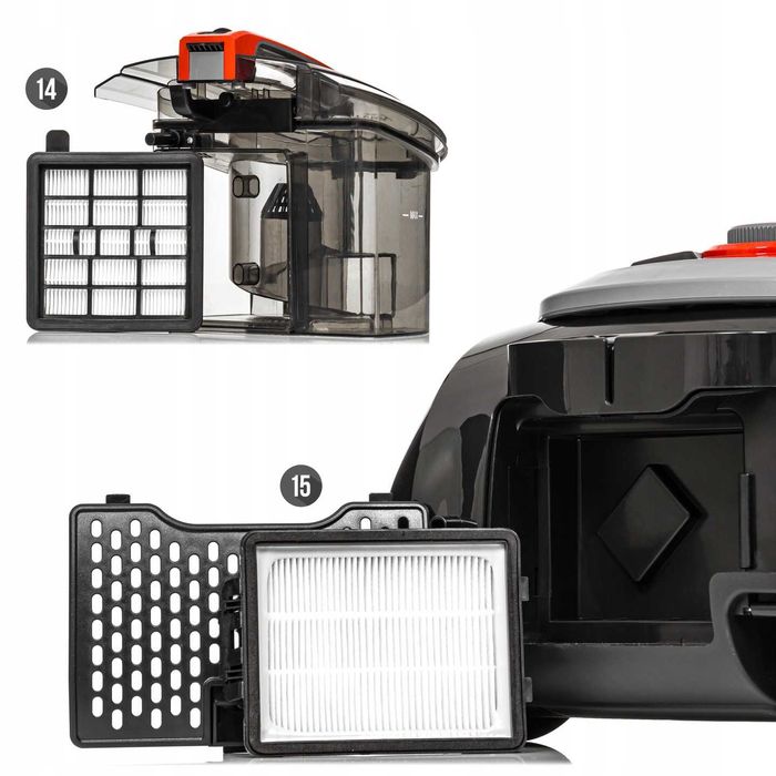 odkurzacz cyklonowy lehmann bezworkowy turboszczotka max 4000w cichy