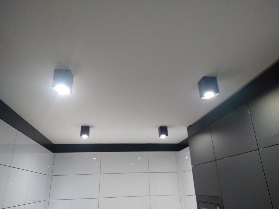 Oprawa halogenowa natynkowa lampa aliminium szczotkowane srebrno czarn