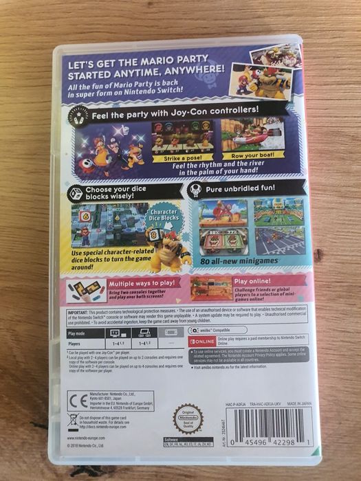 Super Mario Party nintendo switch + korona mario