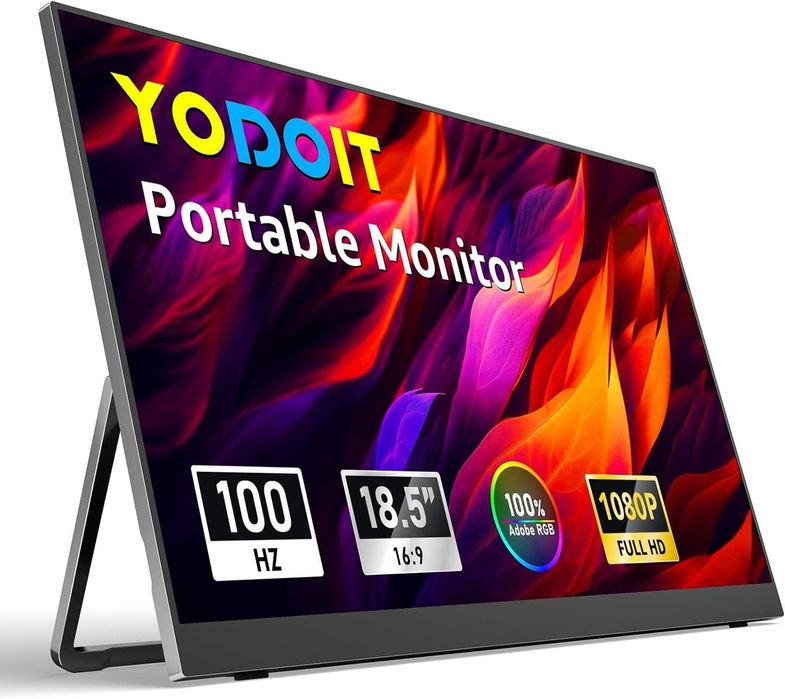Портативный монитор Yodoit 18,5" 100Hz/FHD/IPS/USB C/HDMI