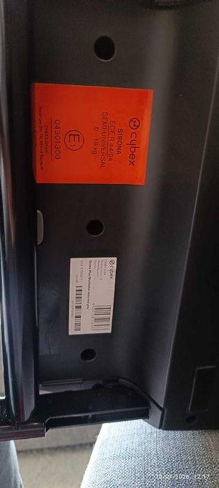Cadeira auto cybex sirona