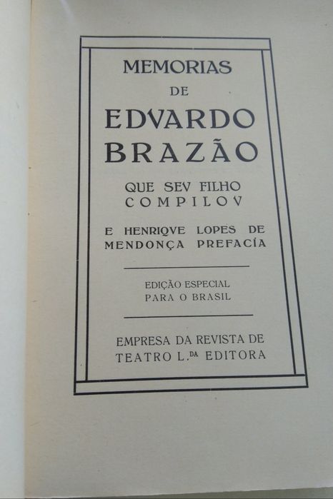 Memórias de Eduardo Brazão