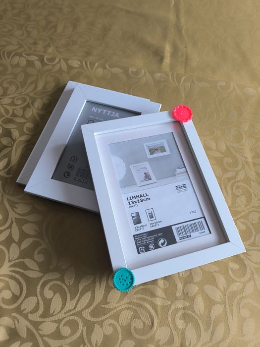3 White Wooden Frames