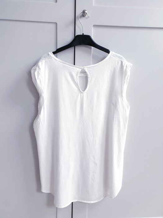 Biała koszulka t-shirt bluzka Mango Suit 38