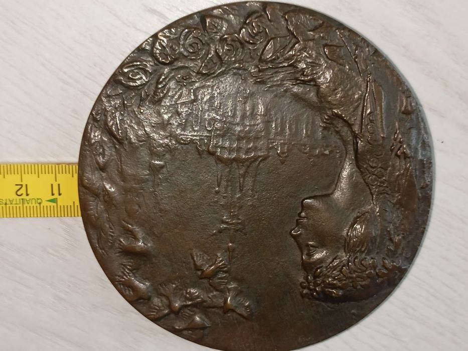 Plakietka, medal, obraz - Aleksander Śliwa z brązu lub mosiądzu