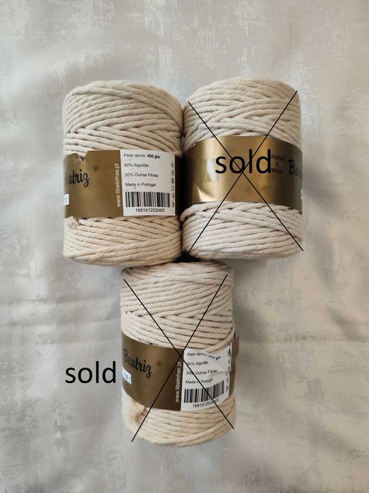 4 Packs Barbante macrame, boa Qualidade, NOVO