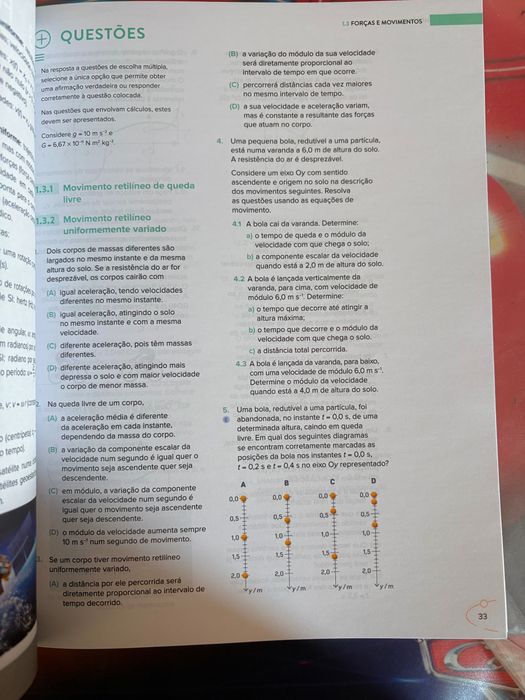 Caderno de Atividades Física 11 ano