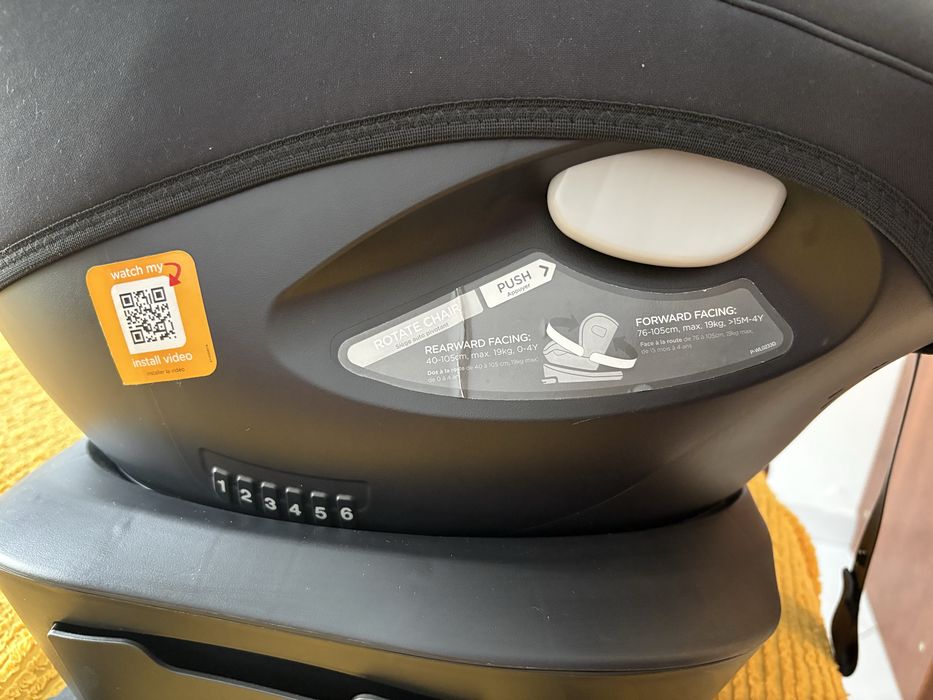 Cadeira auto Joie i-spin 360 (0-4anos)