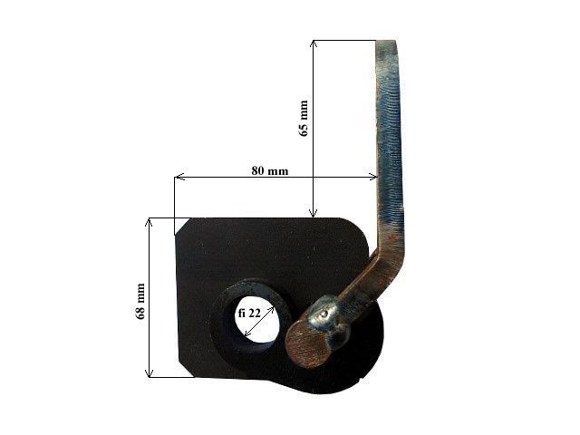 Dolne otwieranie burty, zawias dolny, wysyp dołem- komplet fi 22