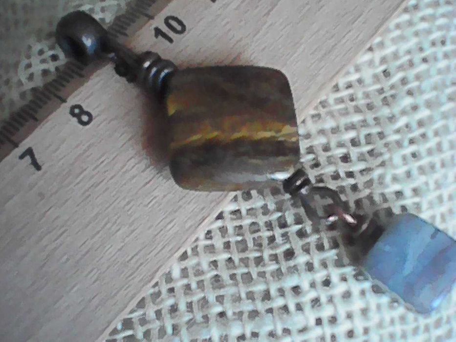 Wisiorek z Tygrysim Okiem i Kwarcem 7cm